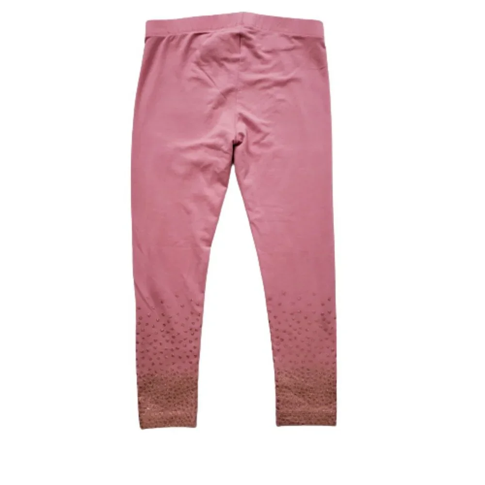 Epic Threads Toddler Girls Gold Heart Border-Print Leggings,‎ Pink Size 4T